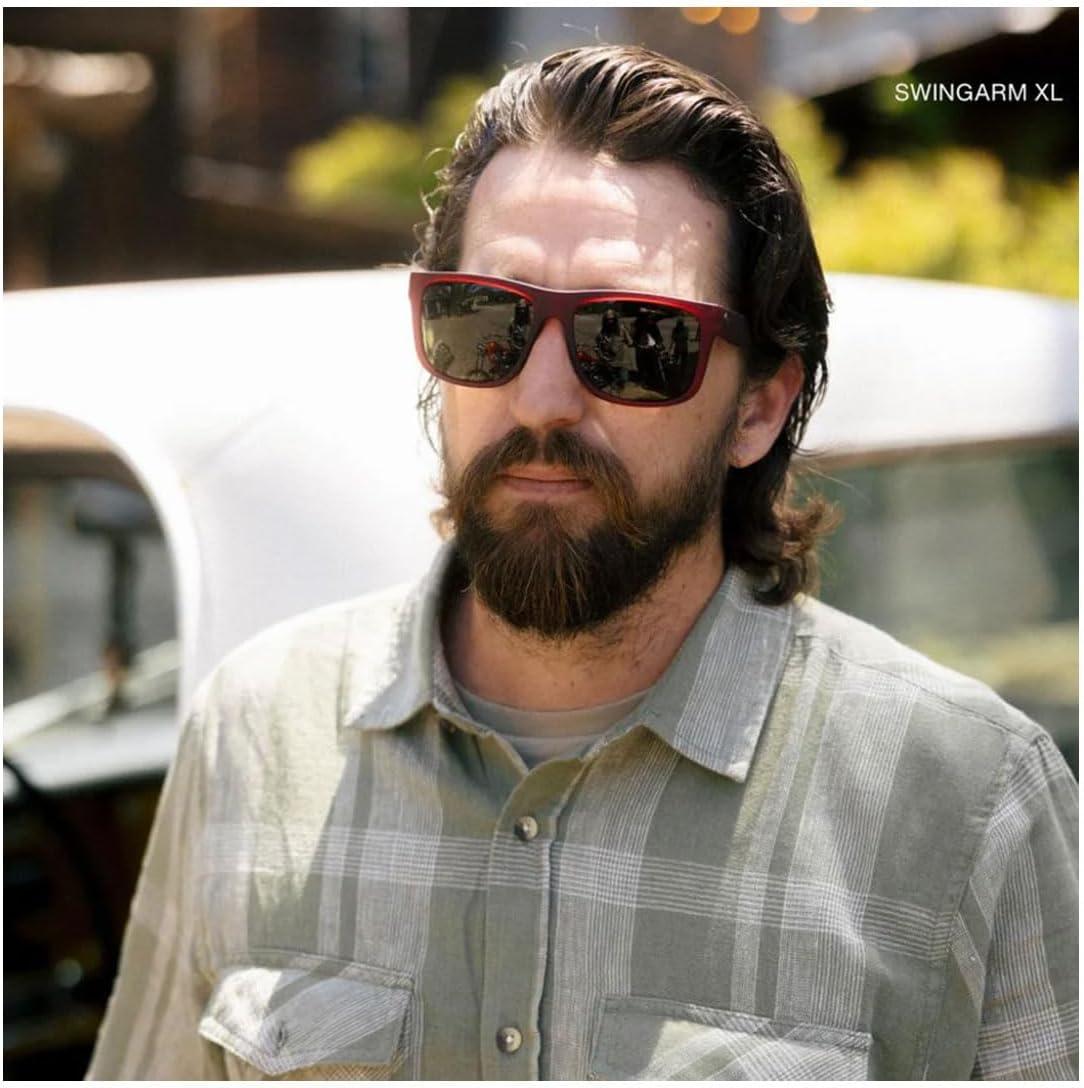 image:imageElectric Swingarm XL Square SunglassesJm Boars Blood Grey Polarized