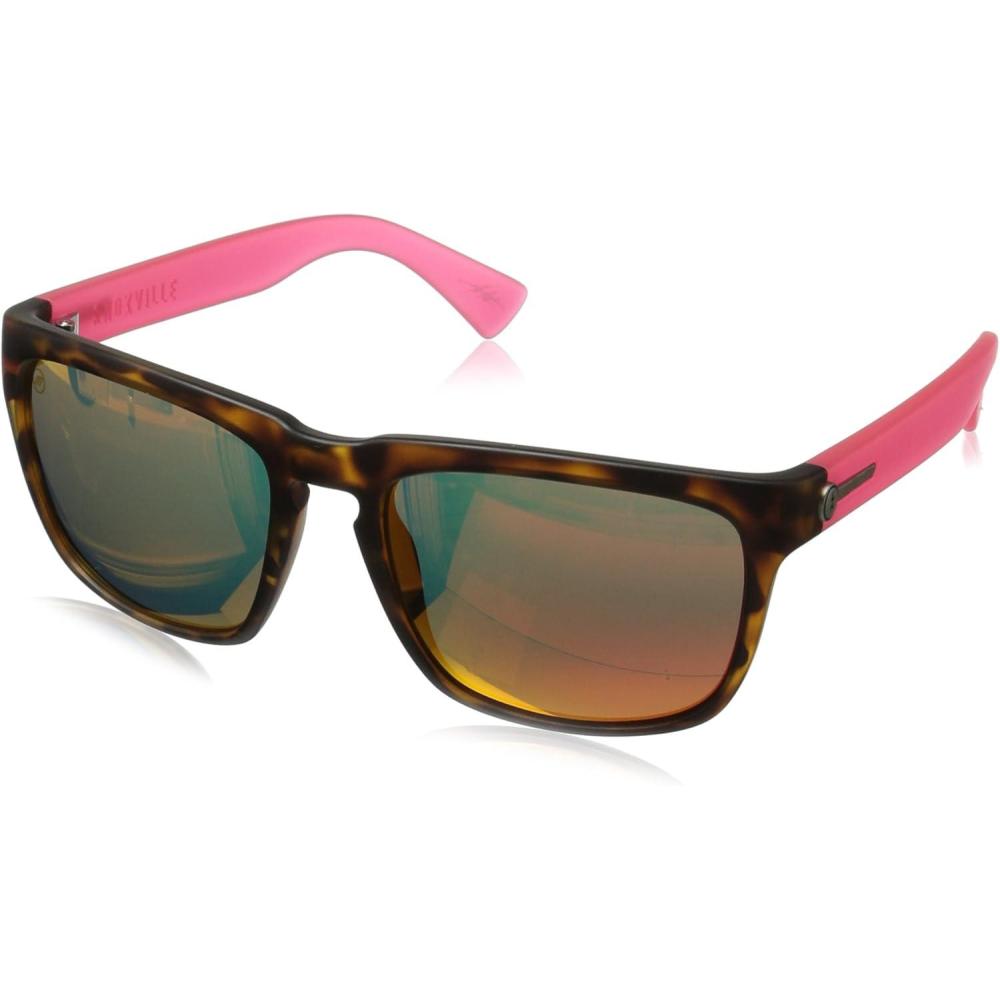 image:imageElectric womens Knoxville Wayfarer SunglassesMatte Coral Tort Ohm Grey Fire Chrome