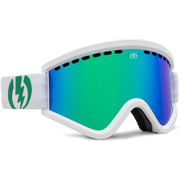 image:imageElectric EGV Snow Goggles Matte White Frame Green Chrome Lens