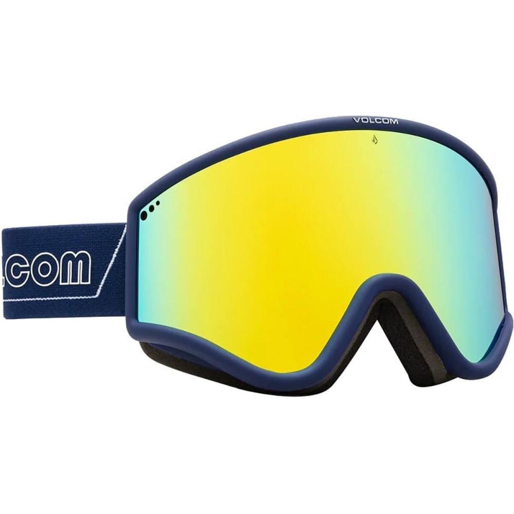 image:imageVolcom Yae GoggleDark BlueWhiteGold Chrome